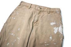 画像2: 15' Used Carhartt Duck Carpenter Pants Canyon Brown カーハート (2)