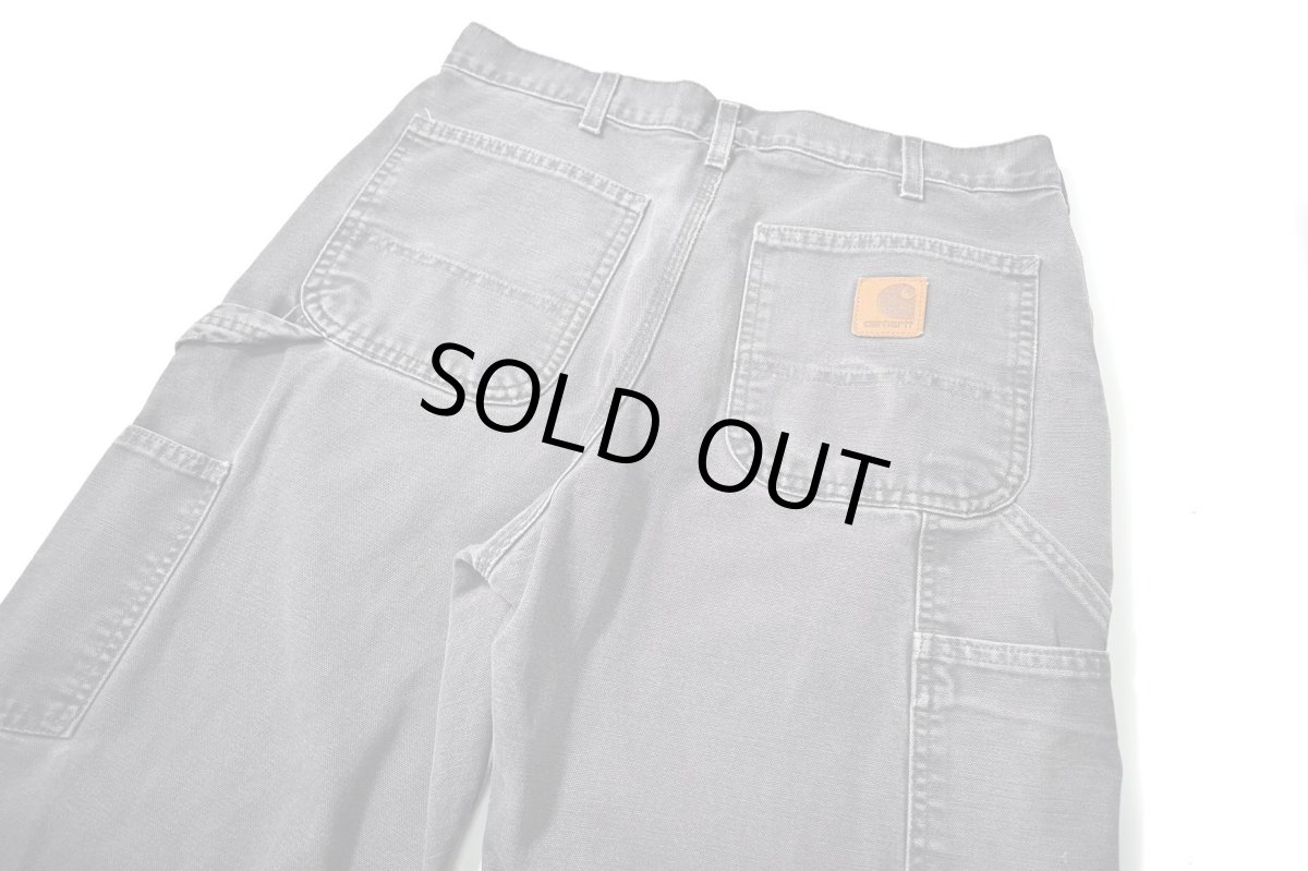 画像4: Used Carhartt Duck Carpenter Pants Petrol Blue カーハート (4)