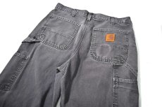 画像4: Used Carhartt Duck Carpenter Pants Petrol Blue カーハート (4)