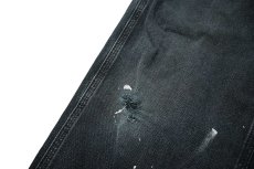 画像4: 14' Used Carhartt Duck Carpenter Pants Black カーハート (4)