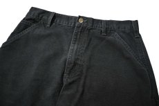 画像2: 06' Used Carhartt Duck Carpenter Pants Black カーハート (2)