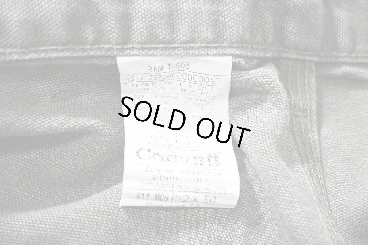 画像6: 10' Used Carhartt Duck Carpenter Pants Moss カーハート (6)
