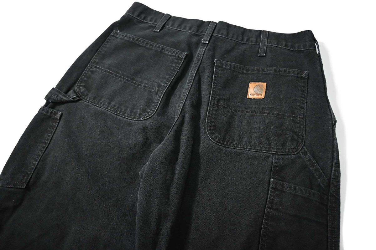 画像4: 06' Used Carhartt Duck Carpenter Pants Black カーハート (4)