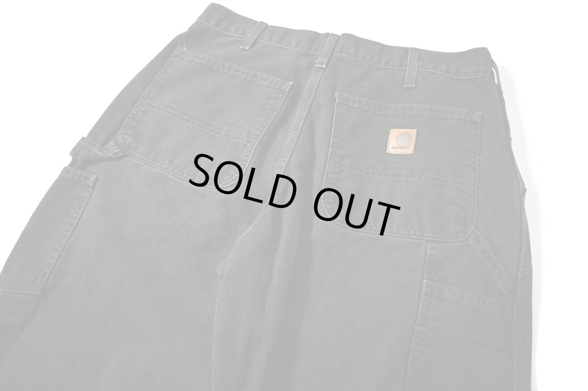 画像4: 06' Used Carhartt Duck Carpenter Pants Black カーハート (4)