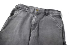 画像2: Used Carhartt Duck Carpenter Pants Petrol Blue カーハート (2)