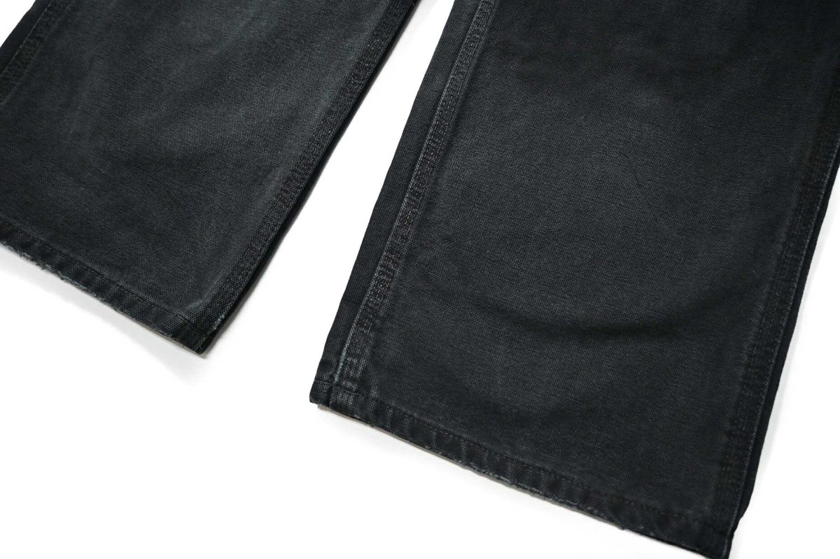 画像3: 17' Used Carhartt Duck Carpenter Pants Black カーハート (3)