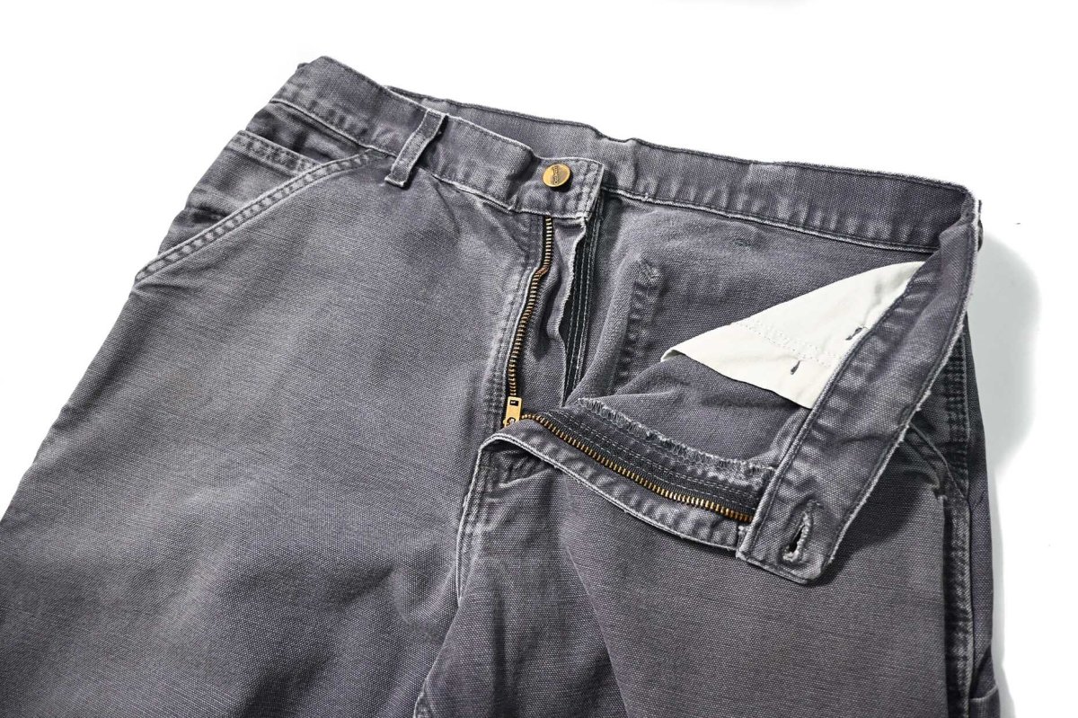 画像5: Used Carhartt Duck Carpenter Pants Petrol Blue カーハート (5)