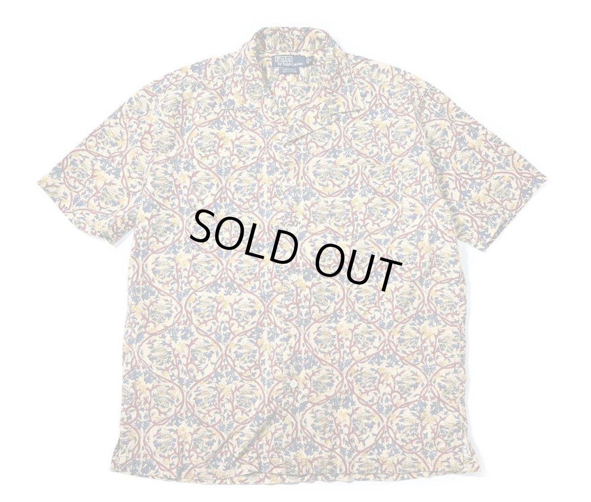 画像1: 90-00s Used Polo Ralph Lauren Open Collar Shirt "Caldwell" (1)
