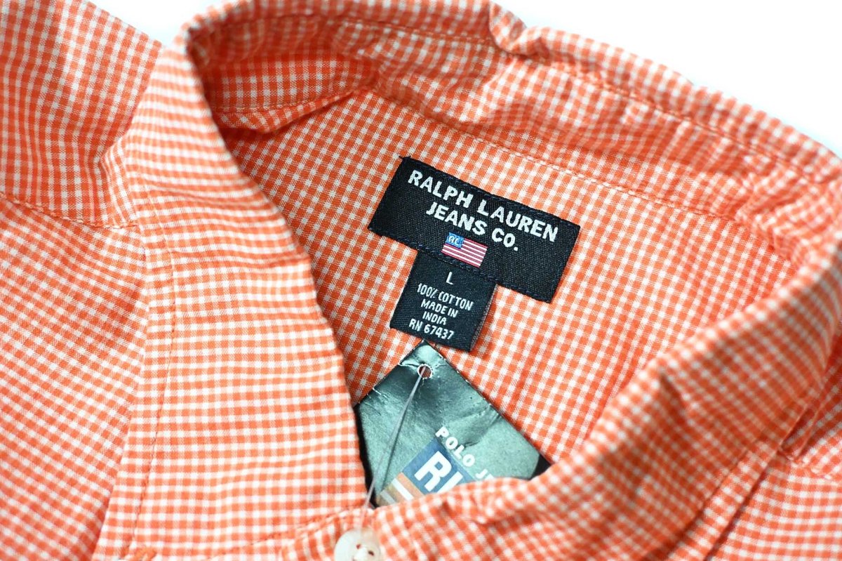 画像4: 90-00s Deadstock Polo Jeans Co. Ralph Lauren Short Sleeve B/D Shirt (4)
