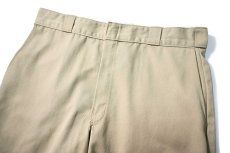 画像2: 90s Used Dickies 874 Work Pants Khaki made in USA (2)