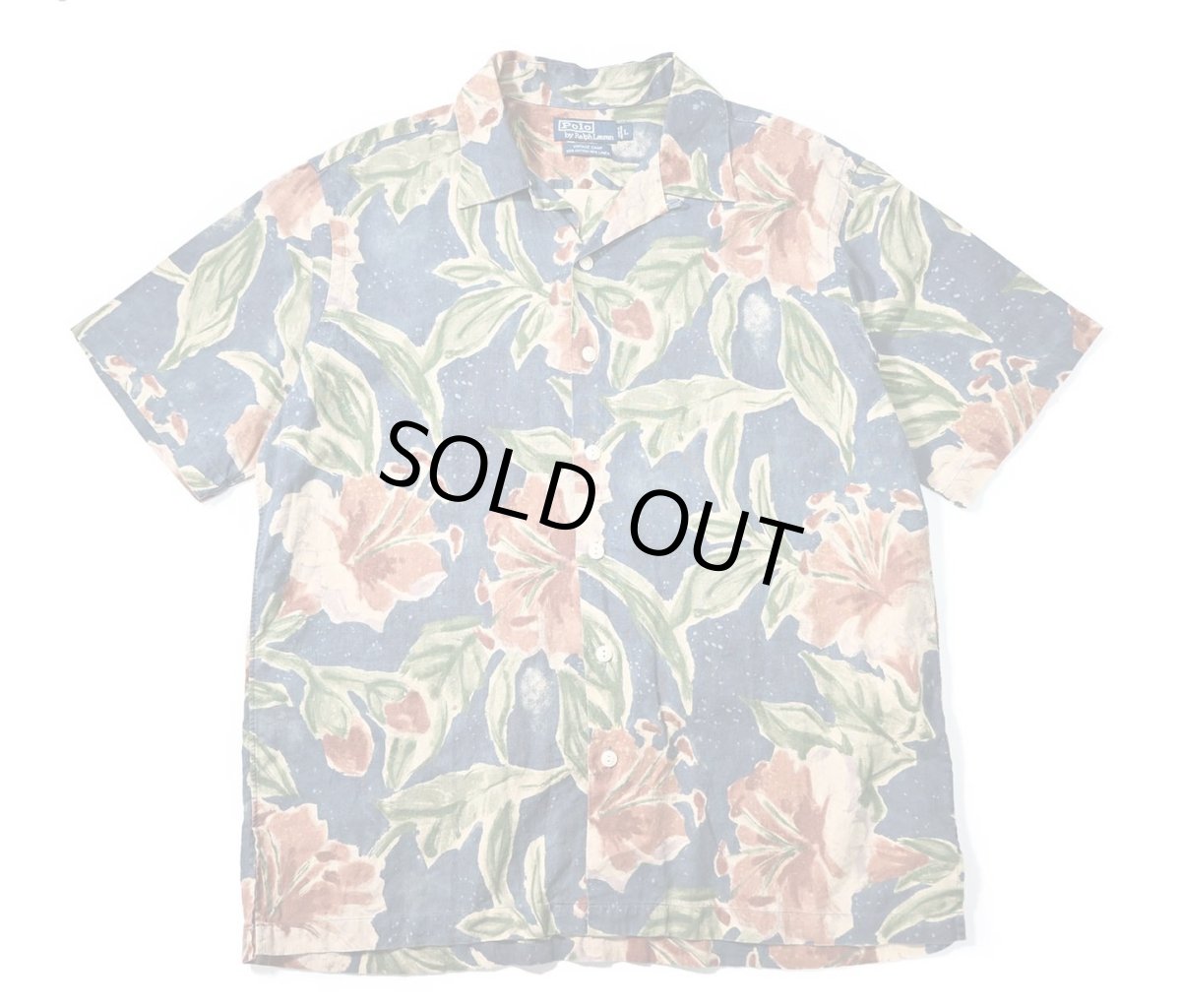 画像1: 90-00s Used Polo Ralph Lauren Open Collar Shirt "Vintage Camp" (1)
