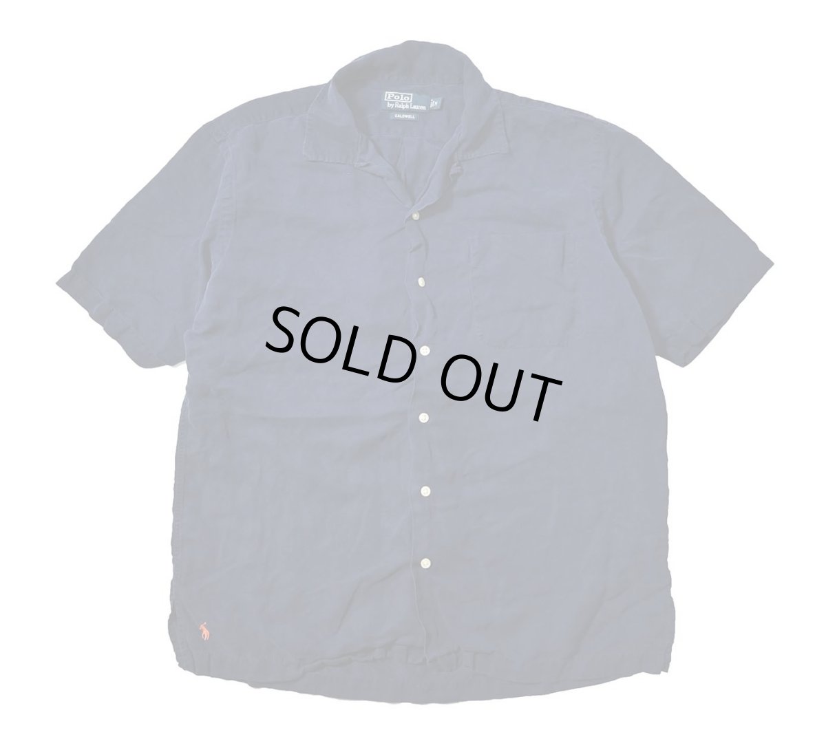 画像1: 90-00s Used Polo Ralph Lauren Linen/Silk Open Collar Shirt "Caldwell" (1)