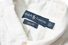 画像4: 90-00s Used Ralph Lauren Short Sleeve Linen B/D Shirt "Classic Fit" (4)
