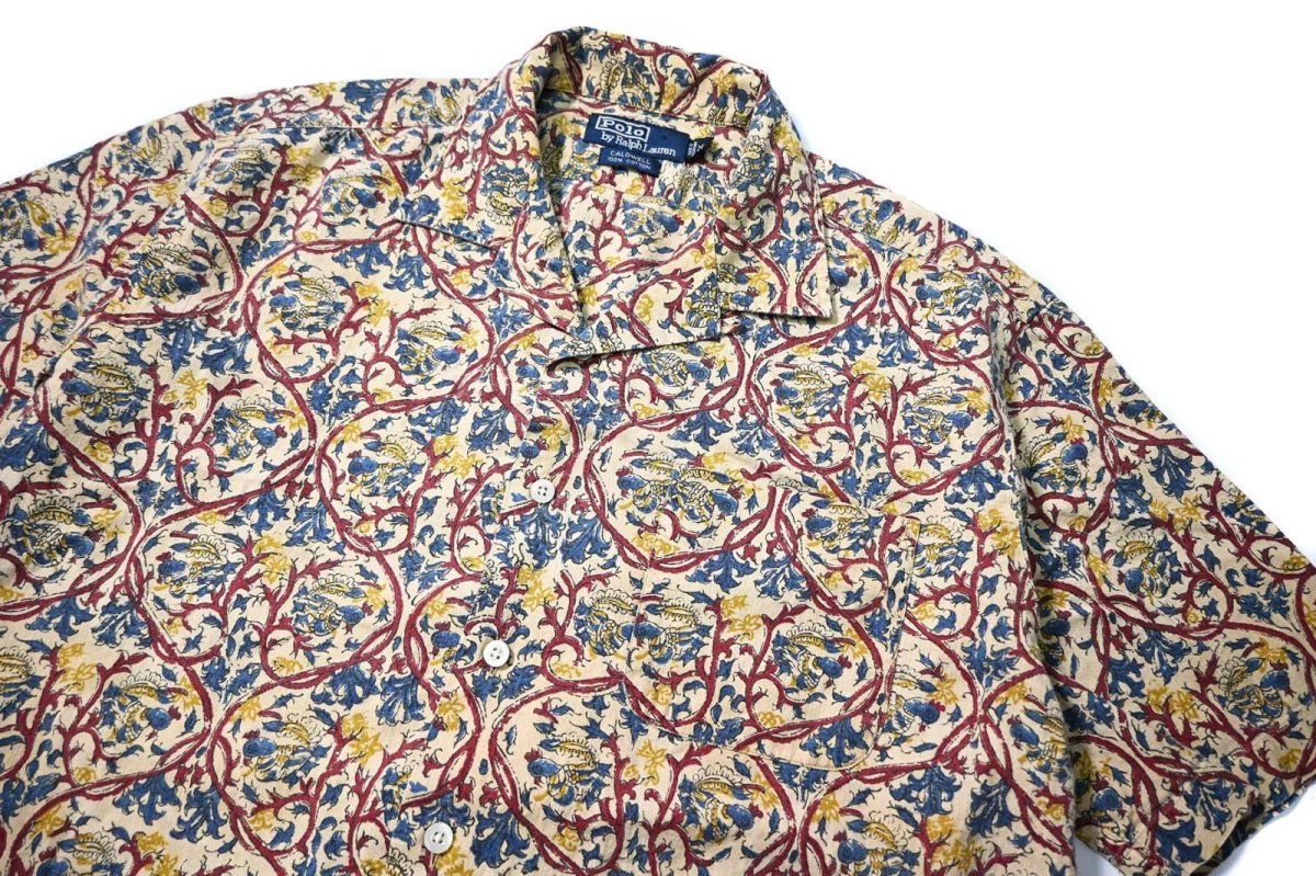 画像2: 90-00s Used Polo Ralph Lauren Open Collar Shirt "Caldwell" (2)