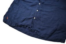 画像3: 90-00s Used Polo Ralph Lauren Linen/Silk Open Collar Shirt "Caldwell" (3)