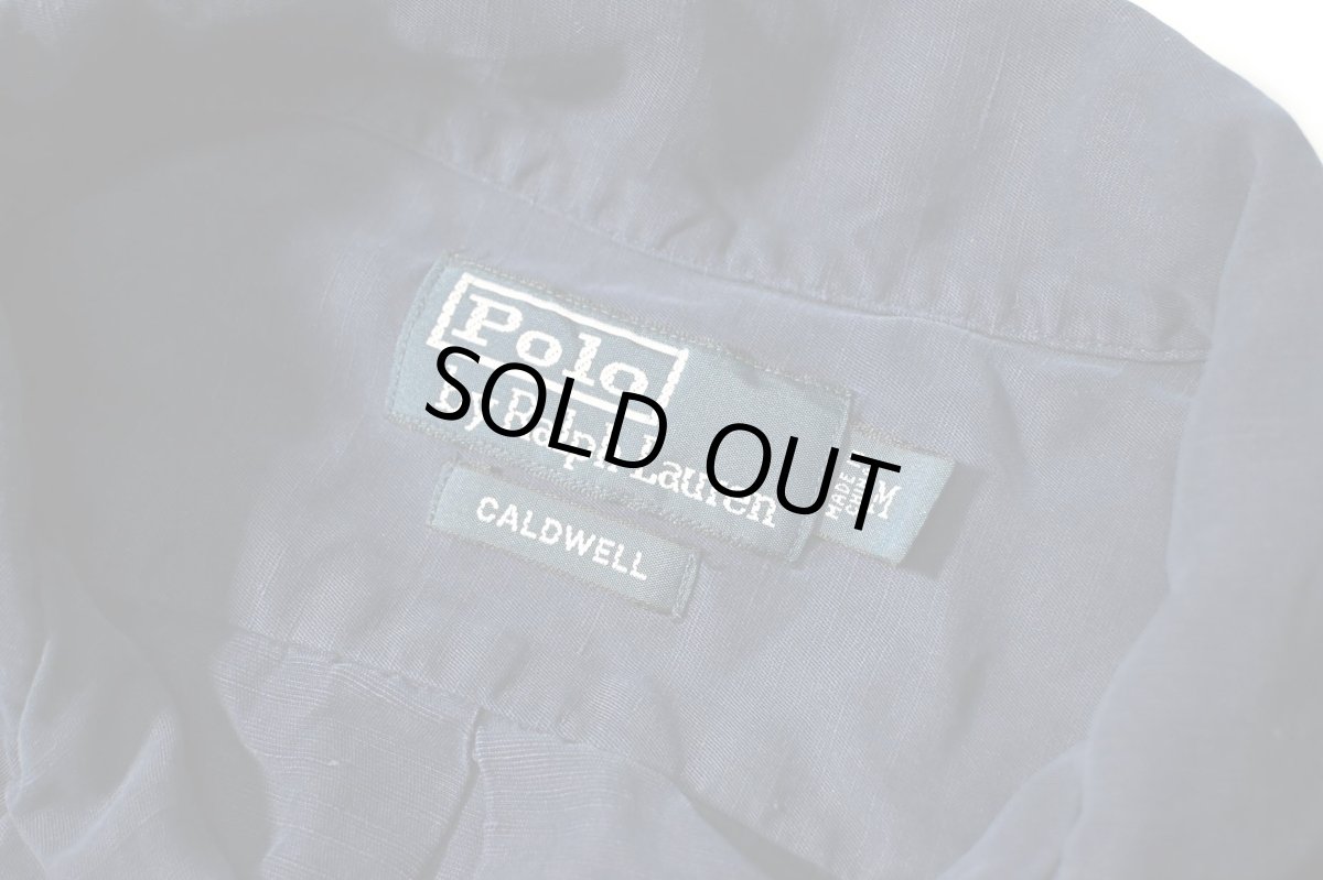 画像4: 90-00s Used Polo Ralph Lauren Linen/Silk Open Collar Shirt "Caldwell" (4)