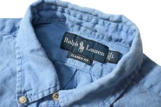画像4: 90-00s Used Ralph Lauren Short Sleeve Linen B/D Shirt "Classic Fit" (4)
