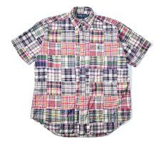 画像1: 90-00s Used Ralph Lauren Short Sleeve Patchwork B/D Shirt "Blake" (1)