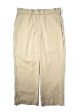 画像1: 90s Used Dickies 874 Work Pants Khaki made in USA (1)