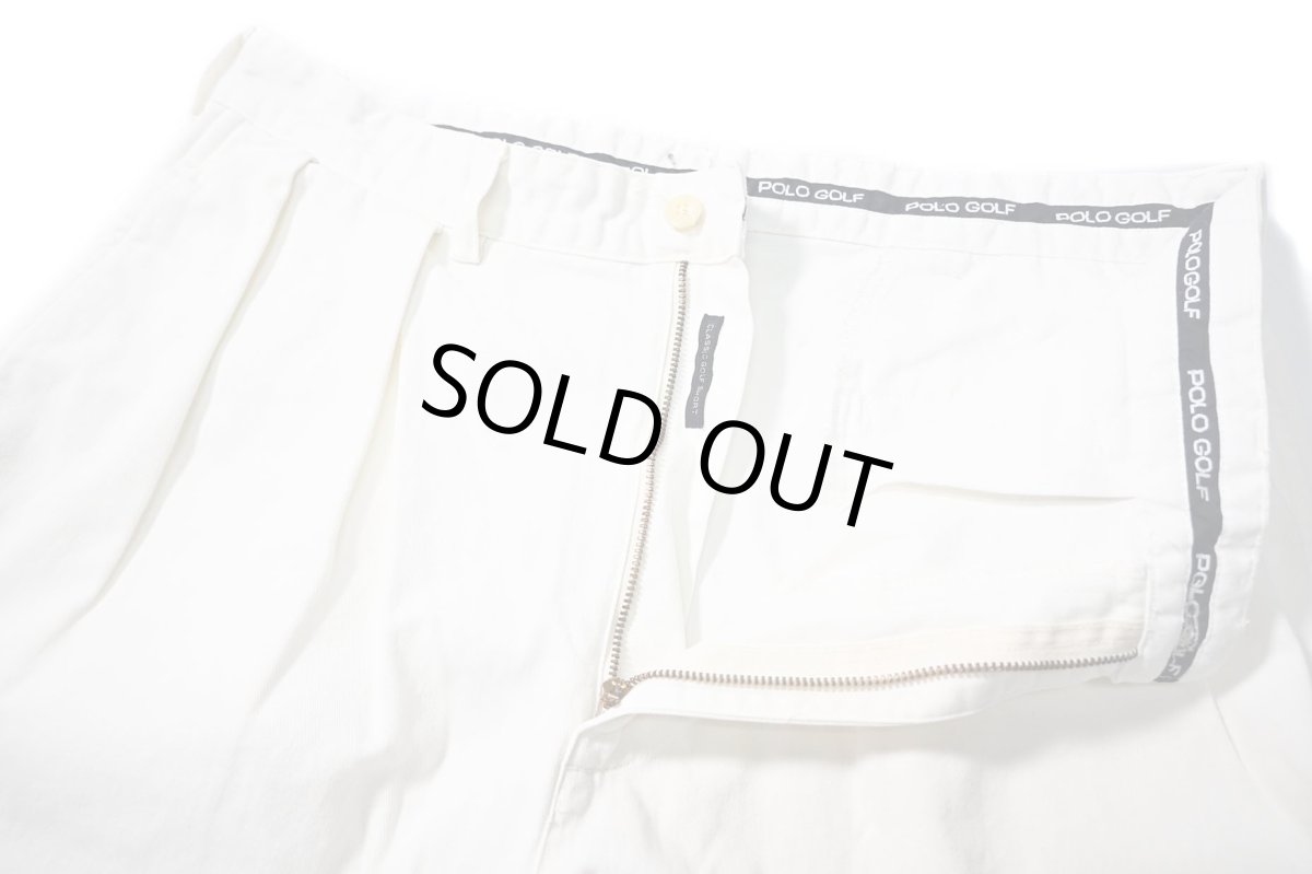 画像4: 90-00s Used Polo Golf Ralph Lauren Classic Golf Shorts White ラルフローレン (4)