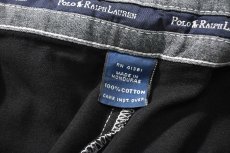 画像7: 90-00s Used Polo Ralph Lauren Pleated Chino Trouser Black Over Dye "Andrew Pant" ラルフローレン (7)