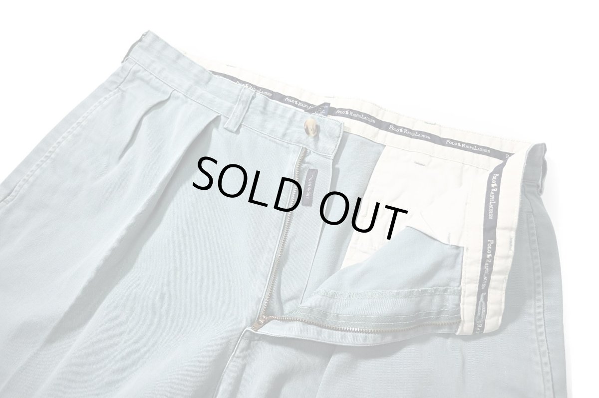 画像4: 90-00s Used Polo Ralph Lauren Tyler Shorts Sax ラルフローレン (4)
