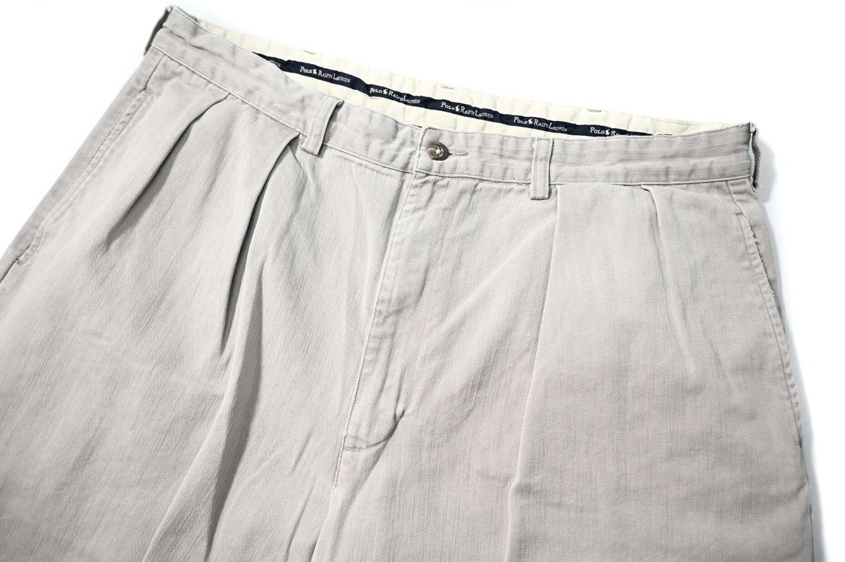 画像2: 90-00s Used Polo Ralph Lauren Tyler Shorts Grey ラルフローレン (2)
