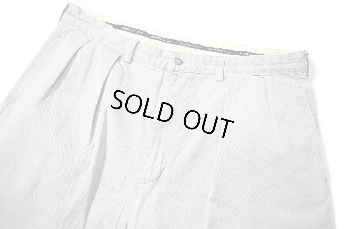 画像2: 90-00s Used Polo Ralph Lauren Tyler Shorts Grey ラルフローレン (2)