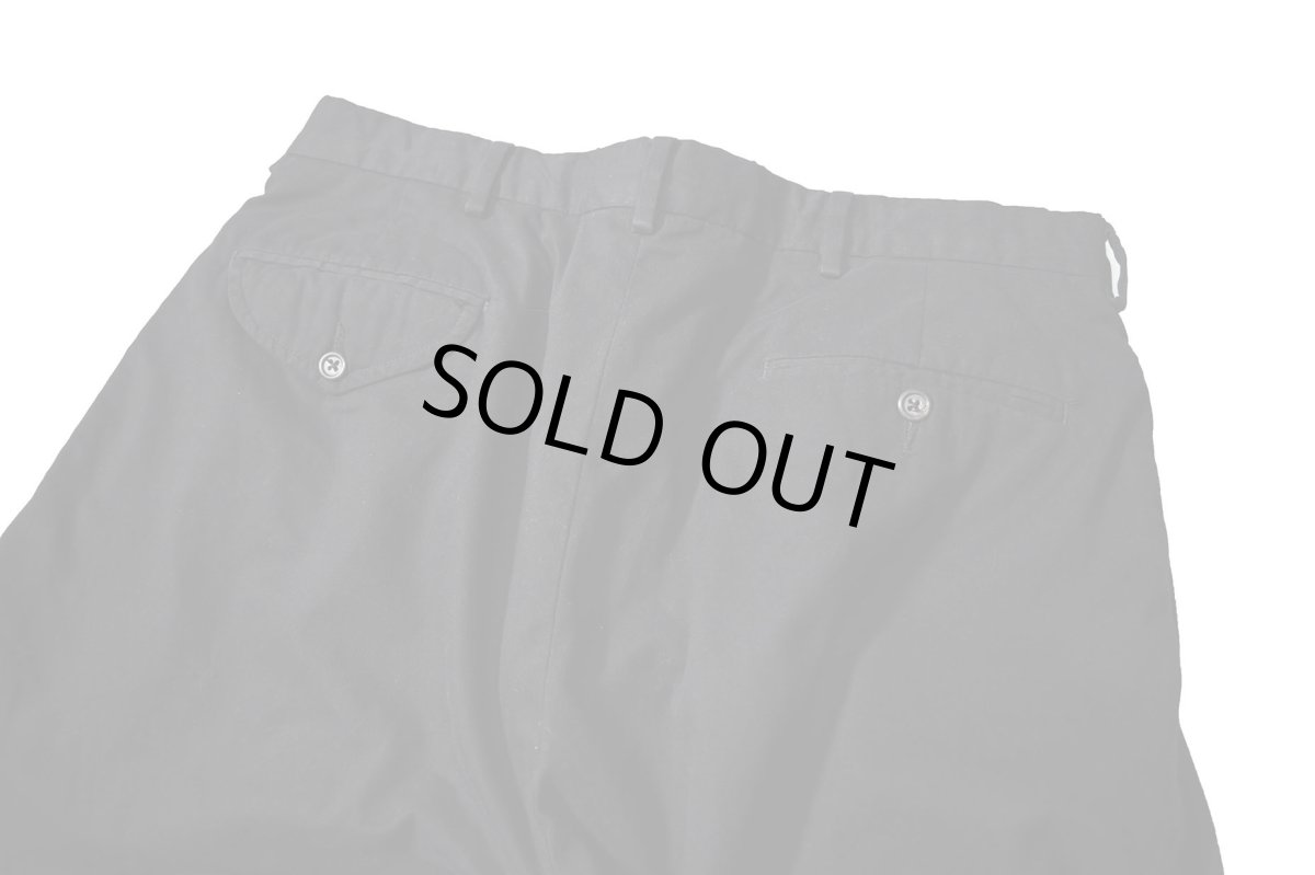 画像4: 90-00s Used Polo Ralph Lauren Pleated Microfiber Trouser Black ラルフローレン (4)