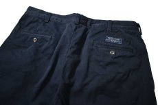 画像4: 90-00s Used Polo Ralph Lauren Pleated Chino Trouser Navy "Andrew Pant" ラルフローレン (4)
