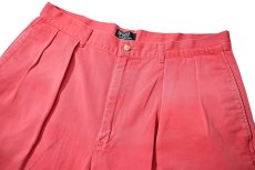 画像2: 90-00s Used Polo Ralph Lauren Shorts Pink made in USA ラルフローレン (2)