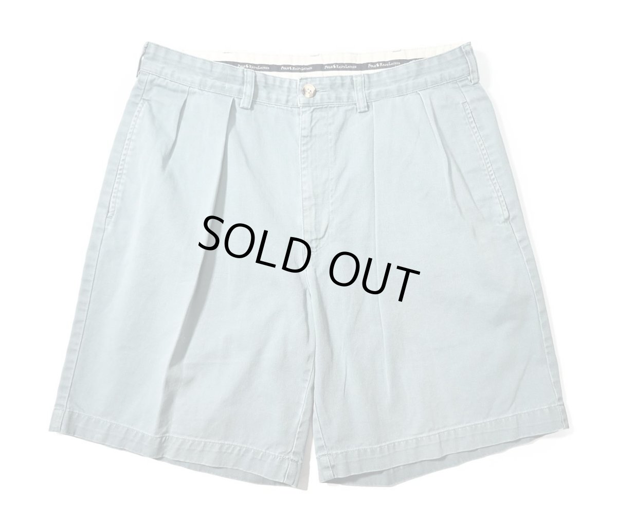 画像1: 90-00s Used Polo Ralph Lauren Tyler Shorts Sax ラルフローレン (1)