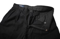 画像5: 90-00s Used Polo Ralph Lauren Pleated Microfiber Trouser Black ラルフローレン (5)