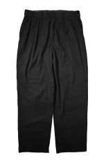 画像1: 90-00s Used Polo Ralph Lauren Pleated Microfiber Trouser Black ラルフローレン (1)