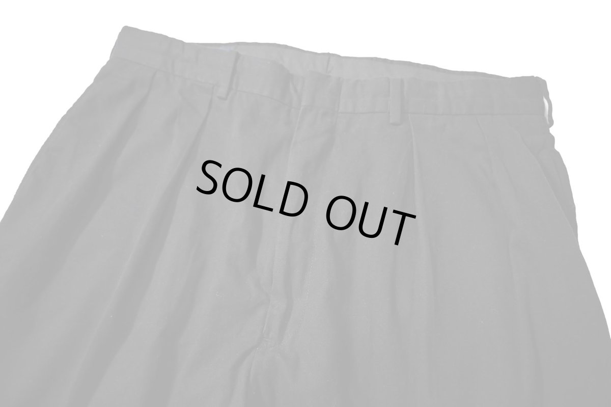 画像2: 90-00s Used Polo Ralph Lauren Pleated Microfiber Trouser Black ラルフローレン (2)