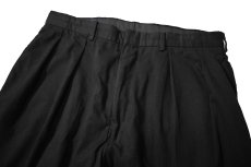 画像2: 90-00s Used Polo Ralph Lauren Pleated Microfiber Trouser Black ラルフローレン (2)