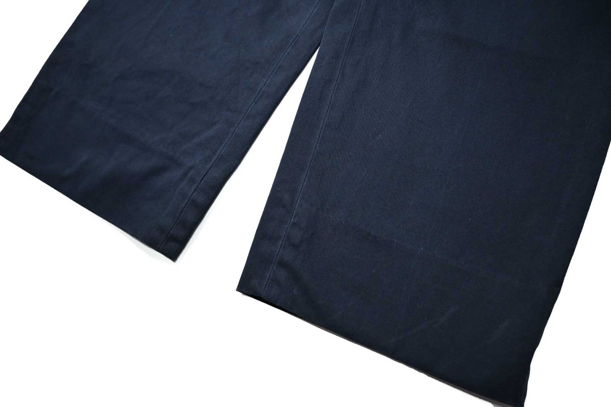 画像3: 90-00s Used Polo Ralph Lauren Pleated Chino Trouser Navy "Andrew Pant" ラルフローレン (3)
