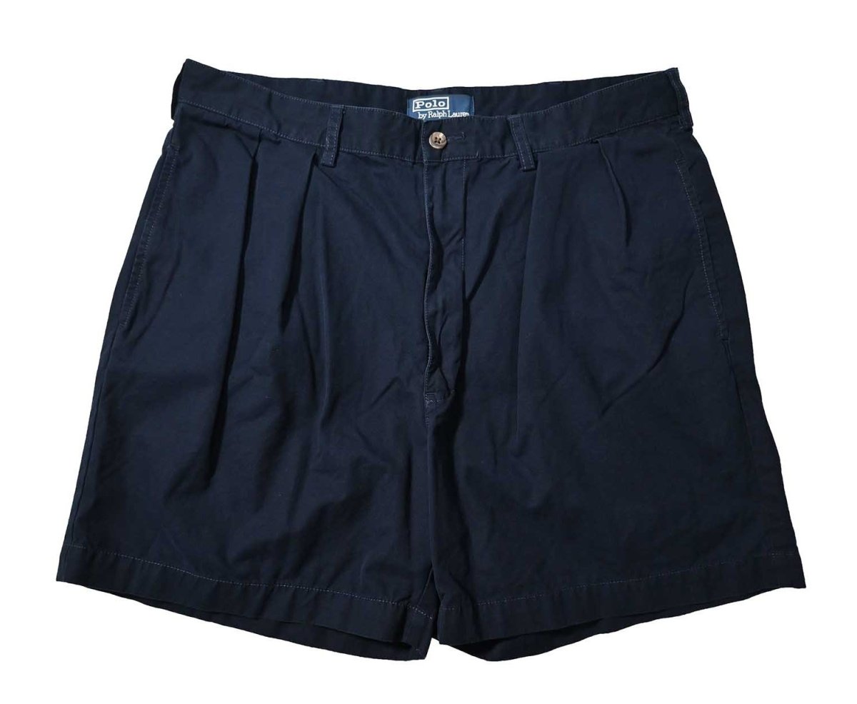 画像1: 90-00s Used Polo Ralph Lauren Andrew Shorts Navy ラルフローレン (1)