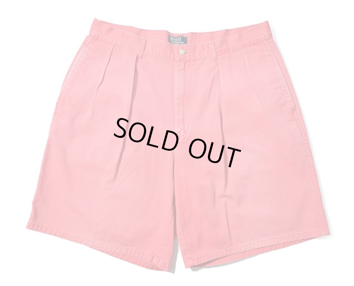 画像1: 90-00s Used Polo Ralph Lauren Shorts Pink made in USA ラルフローレン (1)