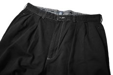 画像2: 90-00s Used Polo Ralph Lauren Pleated Chino Trouser Black Over Dye "Andrew Pant" ラルフローレン (2)