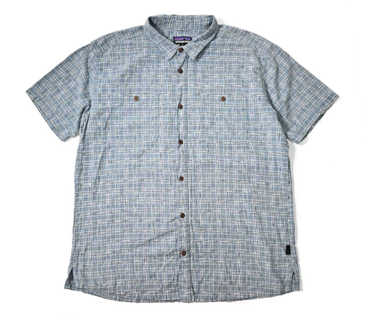 画像1: Used patagonia Back Step Shirt パタゴニア (1)