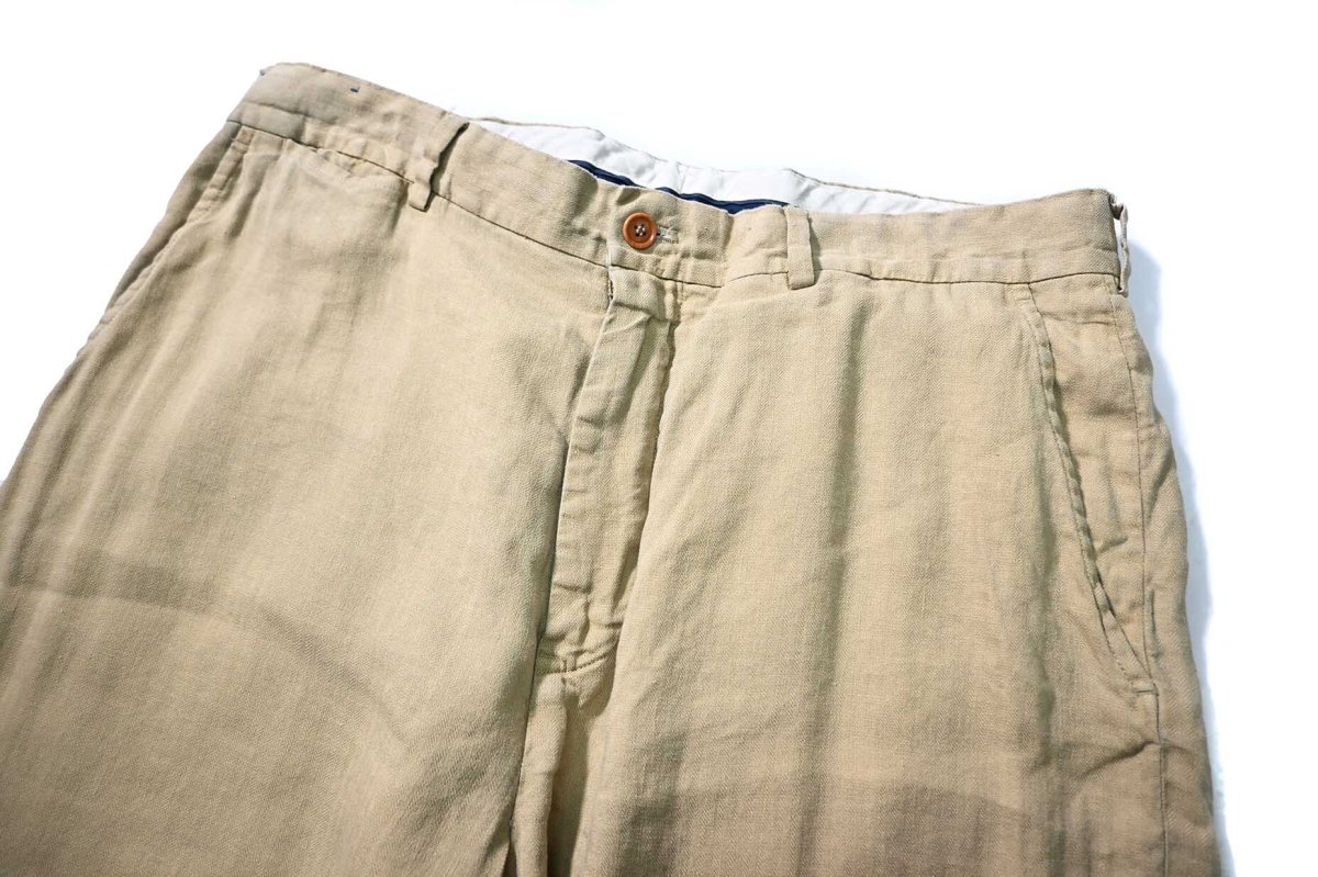 画像2: 90-00s Used Polo Ralph Lauren Linen/Silk Trouser ラルフローレン (2)