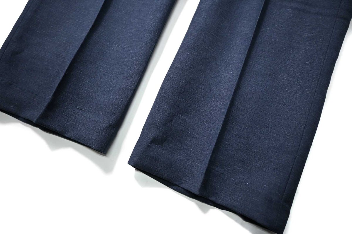 画像3: Cubavera Linen Dress Pants Dress Blue キューバベラ (3)