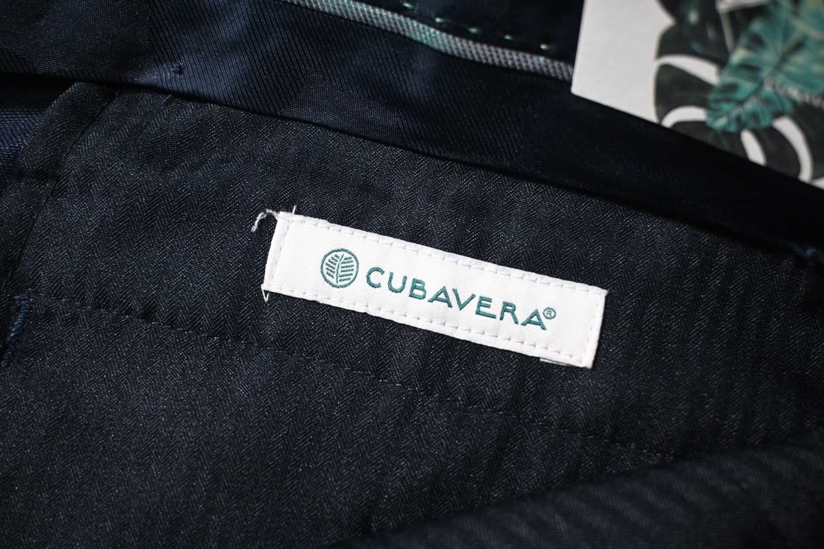 画像6: Cubavera Linen Dress Pants Dress Blue キューバベラ (6)