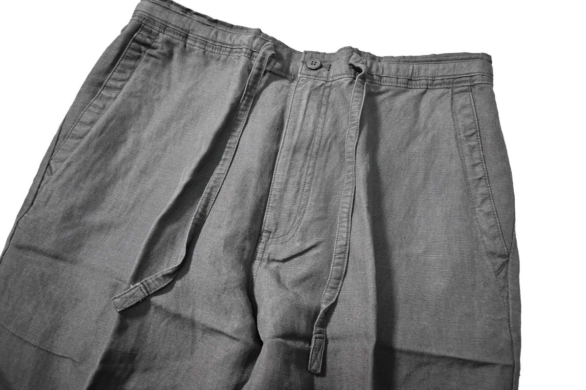 画像2: Cubavera Linen Brend Draw String Pants Castlerock キューバベラ (2)