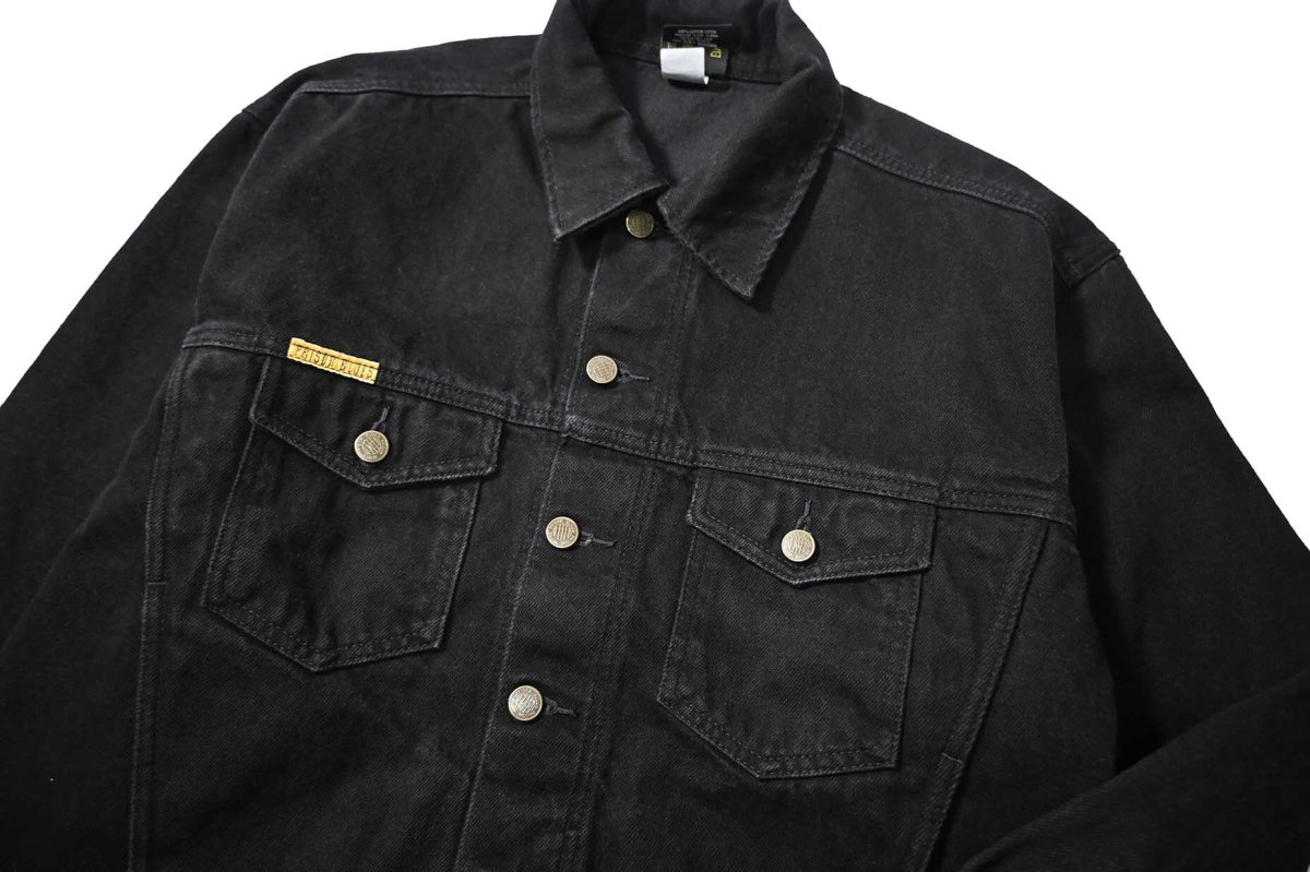 画像3: Prison Blues Denim Western Jacket Rinsed Fade Black プリズンブルース (3)