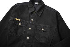 画像3: Prison Blues Denim Western Jacket Rinsed Fade Black プリズンブルース (3)