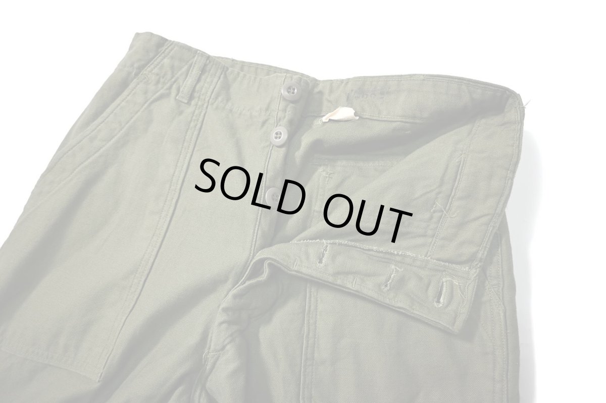 画像5: 60s Used Us Army OG-107 Utility Trouser (5)