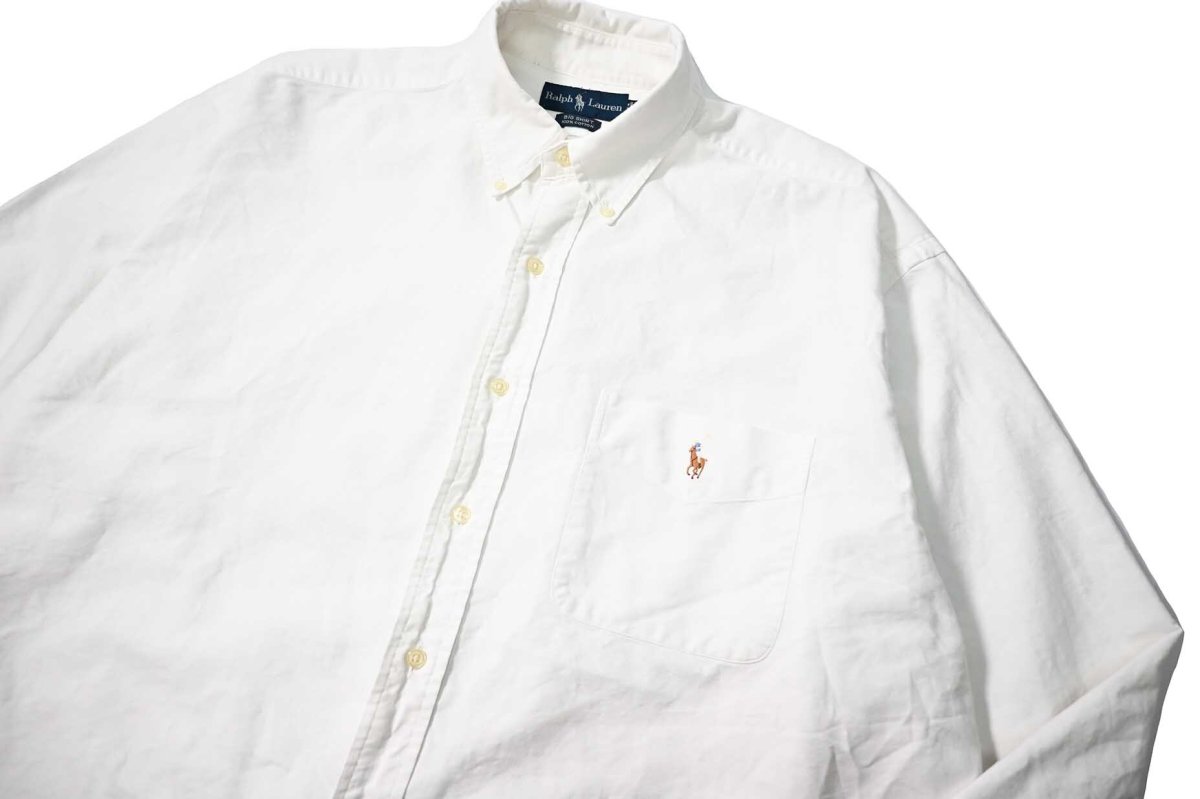 画像2: 90s Used Polo Ralph Lauren Oxford B/D Shirt "Big Shirt" (2)