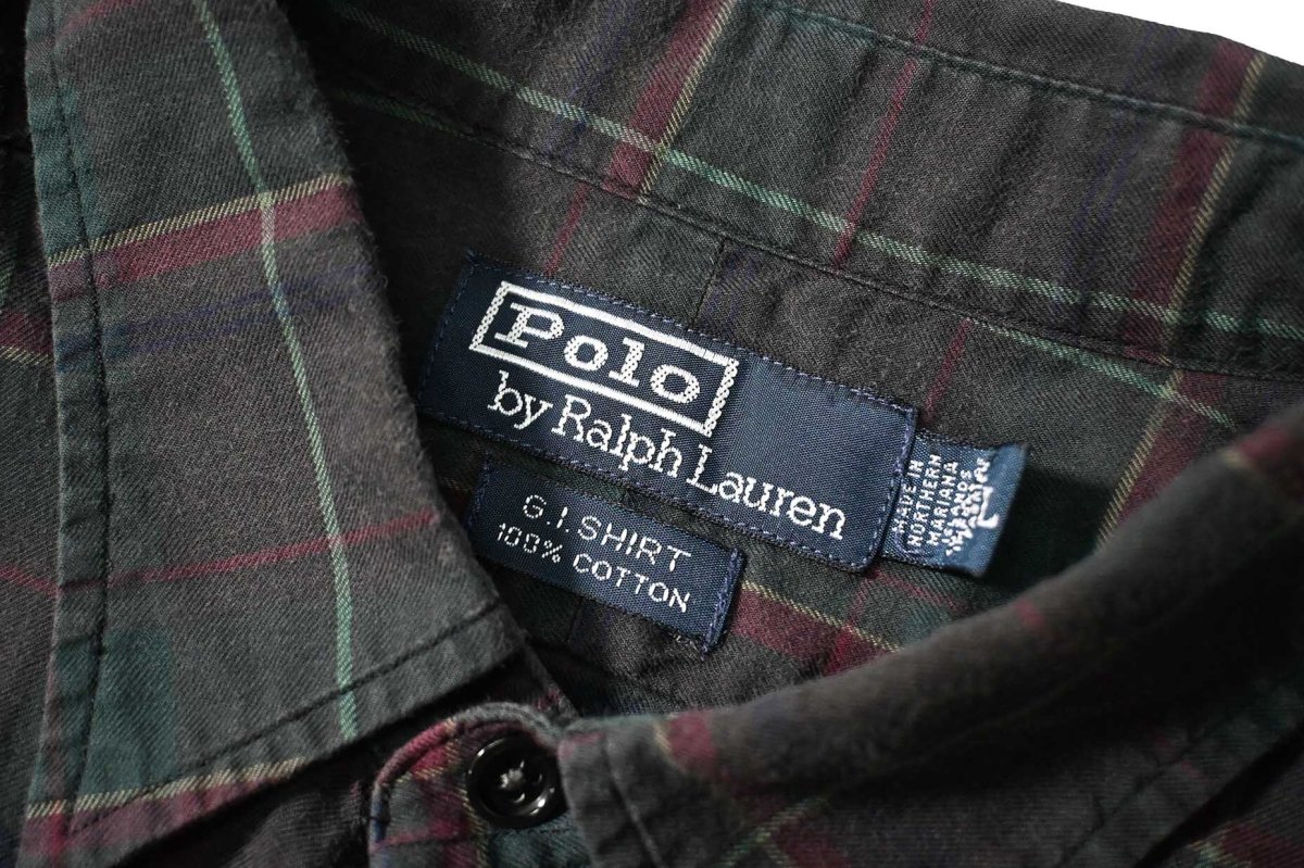 画像4: 90-00s Used Polo Ralph Lauren Plaid Shirt "G.I.Shirt" (4)